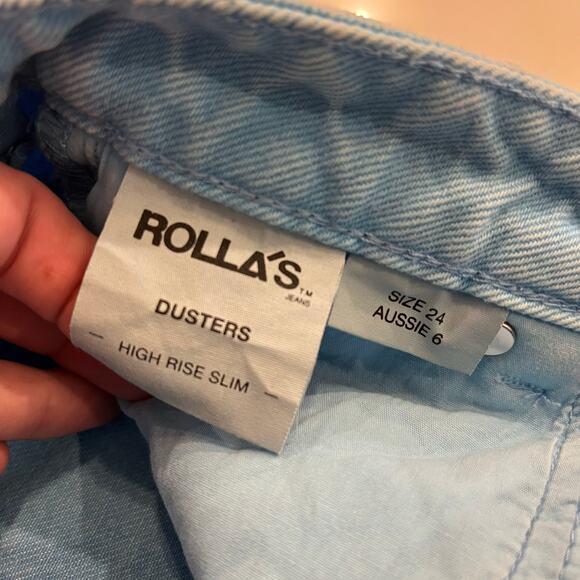 ROLLA'S Duster High Rise Shorts in Bluebird Size 24 - Picture 6 of 10